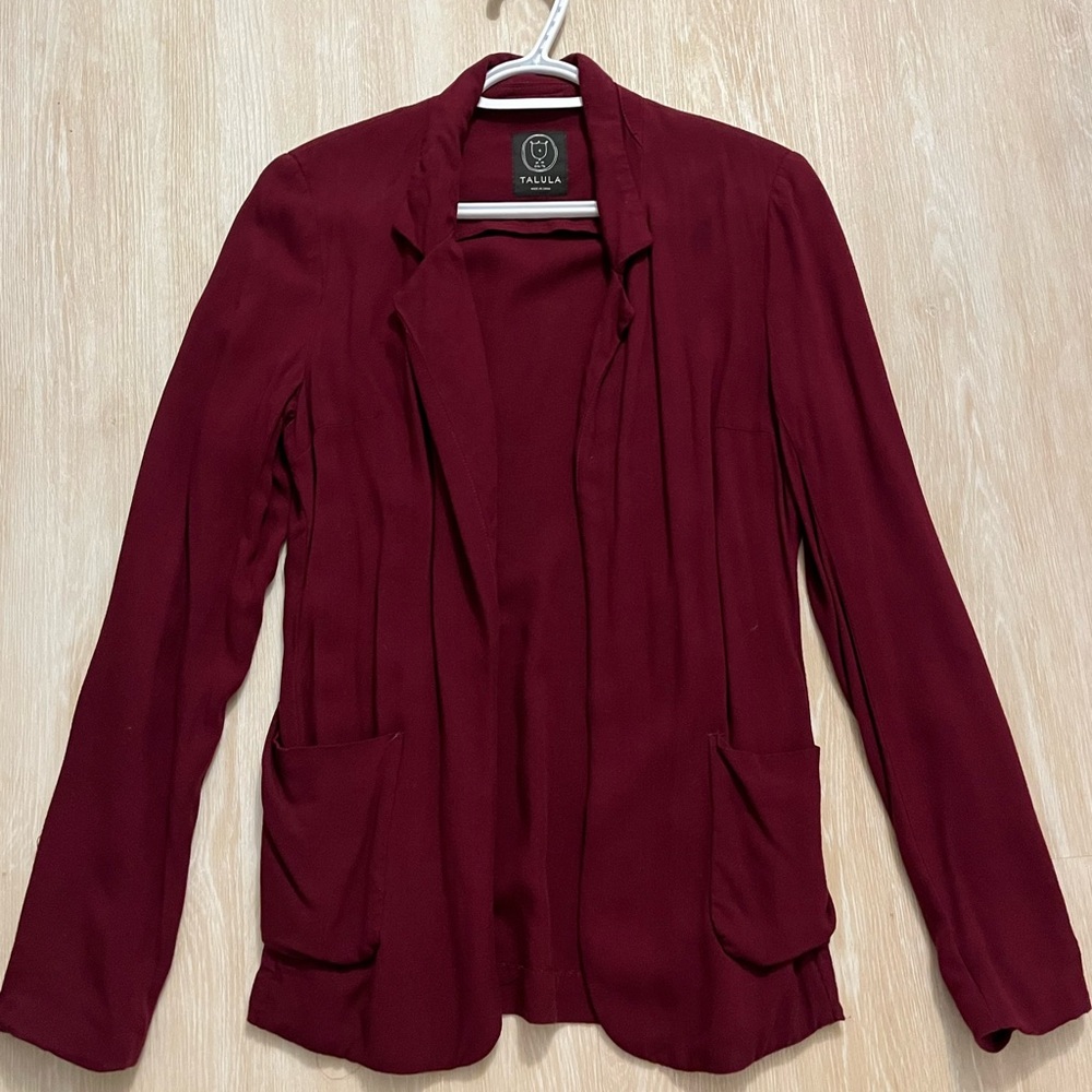 Aritzia Burgundy Blazer